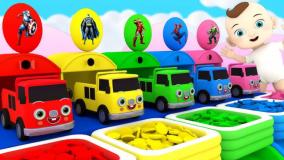 آهنگ شاد کودکانه : کارتون و سرگرمی ماشین بازی ابرقهرمانان!