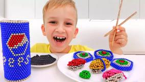 برنامه کودک ولاد و نیکی | توپ های مگنت | بانوان سرگرمی کودک