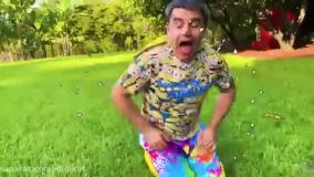 بازی ناستیا با اسلایم و اسباب بازی های ژله ای