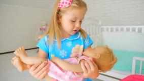 کودک شو ناستیا و بابا - ناستیا و نی نی کوچولو - ناستیا مامان بچه نینی میشود