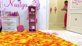 ماجراهای ناستیا و بابایی دوبله فارسی (قسمت جدید) | آتش فشان در خانه! ❤️