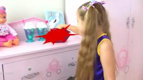 دیانا و روما ؛ کودک دیانا و روما ؛ دیانا ، استخر خانگی دیانا روما