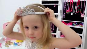 ناستیا و بابایی - ناستیا شو جدید - ناستیا با پدر به داخل توپ میرود - بانوان کودک