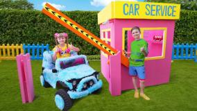 ماجراجویی خدمات ماشین دیانا و روما _ برنامه کودک دیانا شو _ دیانا روما