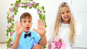 برنامه کودک دیانا و روما _ لباس عروس دیانا _ دیانا شو