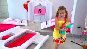 ماجراهای ناستیا و بابایی - قسمت 196 - هدیه بچه عروسک بزرگ برای ناستیا