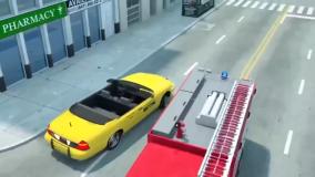 کارتون ماشین بازی جدید پلیسی : استخر جادویی رنگی در شهر _ ۲