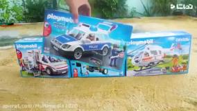 کارتون ماشین پلیس _ ماجراهای ماشین های آمبولانس و هلی کوپتر و آتش نشانی