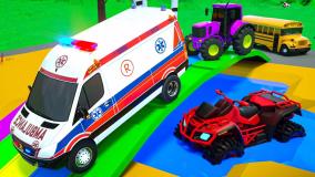 کارتون ماشین ها / ماشین بازی / برنامه کودک سرگرمی