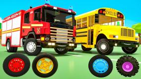 کارتون ماشین های رنگی / ماشین بازی کودکانه