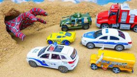 ماشین بازی کودکانه//اسباب بازی ماشین ها//اسباب بازی ماشین پلیس//کارتون ماشین