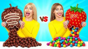 چالش غذا مولتی دو ؛ چالش شکلات خرسی ؛چالش غذایی ؛ چالش بانوان سرگرمی تفریحی