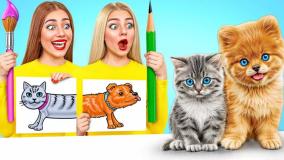 چالش نقاشی گربه ملوس