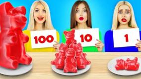 چالش غذا خوری اسمر/ چالش غذایی/ چالش خوراکی/ چالش غذای موکاچو/ چالش خانه شکلاتی