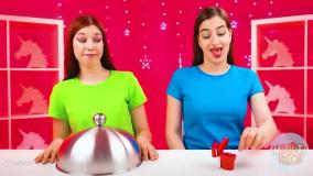 چالش غذا خوری اسمر/ چالش غذایی/ چالش خوراکی/ چالش غذای سبز و قرمز/ چالش بانوان