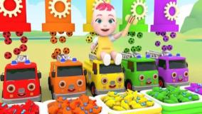 ترانه کودکانه ماشین بازی: استخر توپ رنگارنگ و ماشین کودک!