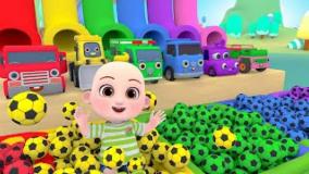 ترانه کودکانه توپ های فوتبال | کارتون ماشین بازی طولانی کودک!