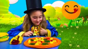 اسباب بازی ها و خانواده مهربان - پیتزا بازی ساشا و مکس