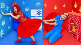 چالش سرد و گرم ساشا و مکس :: ماجراهای ساشا و آنیتا :: بانوان کودک سرگرمی