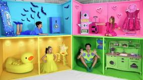 برنامه کودک جدید ساشا و مکس - بازی خانه چهار رنگ