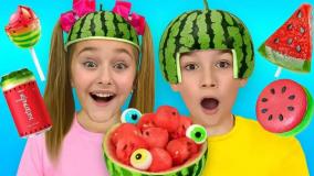 برنامه کودک ساشا و مکس ،بازی با هندوانه و داستان های کودکانه، بانوان سرگرمی کودک