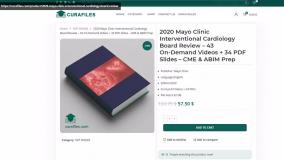 2020 Mayo Clinic Interventional Cardiology Board Review – 43 On‑Demand Videos + 34 PDF Slides – CME