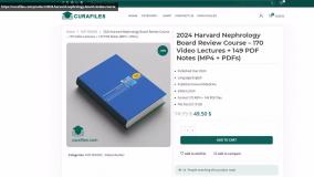 2024 Harvard Nephrology Board Review Course – 170 Video Lectures + 149 PDF Notes (MP4 + PDFs)