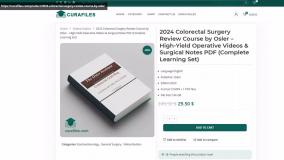 2024 Colorectal Surgery Review Course by Osler – High-Yield Operative Videos & Surgical Notes PDF (