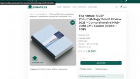 31st Annual UCSF Rheumatology Board Review 2023 – Comprehensive High-Yield CME Course (Video + PDF)