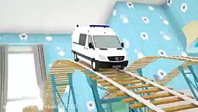 کارتون آموزش رنگ ها به انگلیسی با ماشین پلیس