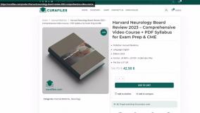 Harvard Neurology Board Review 2023 – Comprehensive Video Course + PDF Syllabus for Exam Prep & CME