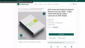 ACP Internal Medicine Board Review Course 2023 – High-Yield Self-Study Video Lectures & PDF Slides