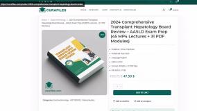 2024 Comprehensive Transplant Hepatology Board Review – AASLD Exam Prep (45 MP4 Lectures + 31 PDF M