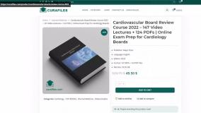 Cardiovascular Board Review Course 2022 – 147 Video Lectures + 124 PDFs | Online Exam Prep for Card