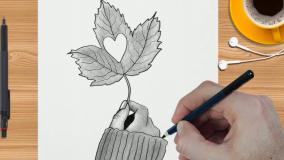 آموزش نقاشی دخترانه با مداد