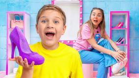 دیانا و روما-برنامه کودک دیانا-چالش سرسره بادی بازی -دیانا روما-دیانا شو-دیانا