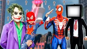 مردعنکبوتی در دنیای واقعی - مرد عنکبوت و چالش بچه عنکبوتی  برنامه کودک اسپایدرمن