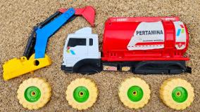 ماشین بازی کودکانه || ماشین پلیس || لیفتراک || جرثقيل زرد