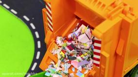 ماشین بازی کودکانه : ماشین پلیس،جرثقیل،کامیون های زباله،بیل مکانیکی