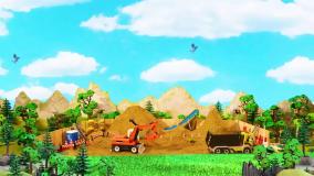 ماشین بازی اسباب بازی - ماشین بازی کودکانه پل سازی جهت عبور