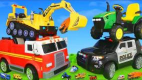 ماشین بازی کودکانه//اسباب بازی ماشین ها//اسباب بازی ماشین پلیس //کارتون ماشین