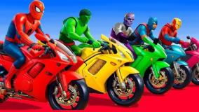 مرد عنکبوتی - موتورسواری ابرقهرمانان - نبرد مرد عنکبوتی - اسپایدرمن جدید