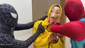 اسپایدرمن و نبرد مرد عنکبوتی - مبارزه دزدان پول در خانه جدید مردعنکبوتیspiderman