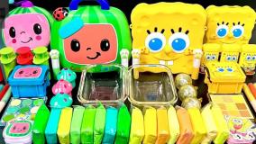 مخلوط کردن اسلایم کالرفول-آموزش ساخت اسلایم-اسلایم بازی جدید