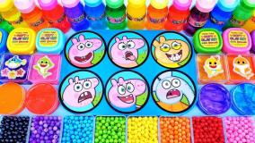 ویدیوی رضایت بخش ، مخلوط کردن اسلایم بچه کوسه ، اسلایم بازی کودکان