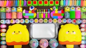 مخلوط کردن اسلایم اسموتی / واتر اسلایم / اسلایم بازی کودکان