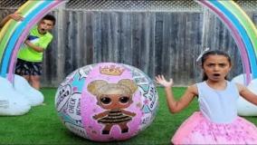 هایدی و زیدان - بازی با اسباب بازی ها در حیاط - بازی جدید هایدی