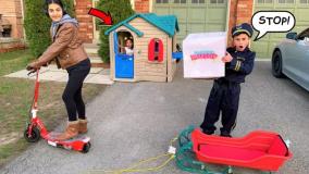 هایدی و زیدان / چالش خانه بازی برای بچه ها / بانوان کودک سرگرمی