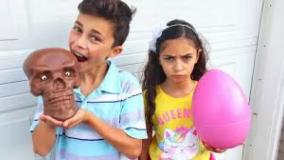 هایدی و زیدان - بازی و سرگرمی با تخم مرغ شانسی های بزرگ و عجیب