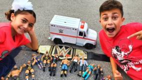 هایدی و زیدان : بازی با اسباب بازیهای کشتی کج